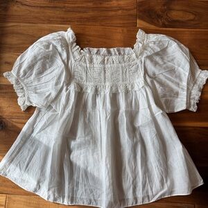 Doen White Puff Sleeve Blouse